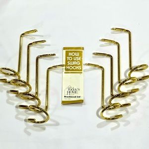 Vintage swag curtain hooks